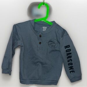 Carter's Gray Dinosaur Long Sleeve Tee